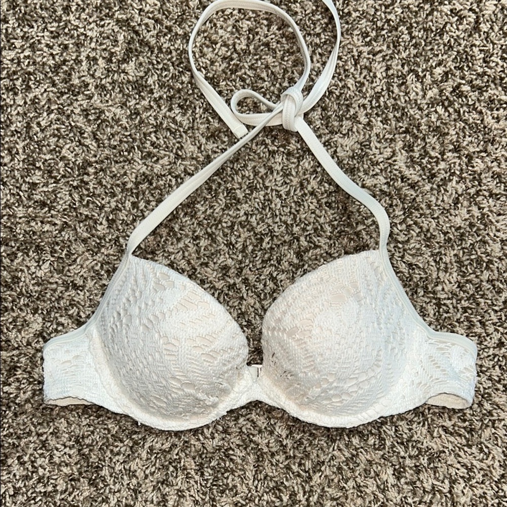 ♡ aerie push up crochet bikini top